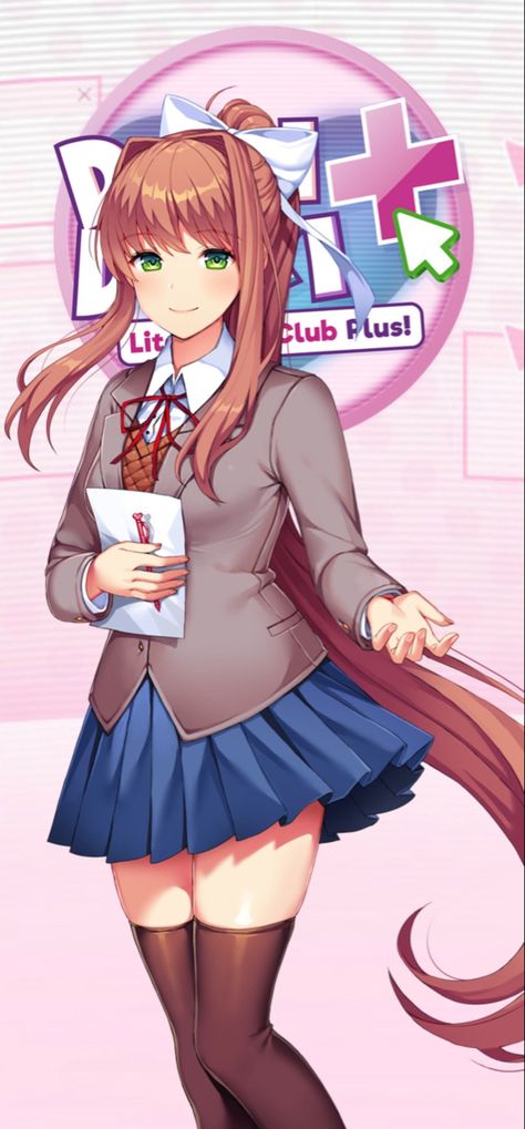 Ddlc Plus, Monika Ddlc, Doki Doki, Literature Club, Yandere Simulator, Indie Games, Love Can, Literature, Wallpapers