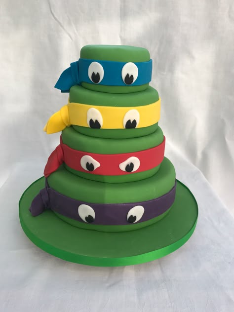 Turtles Cake Ninja, Ninja Turtle Cakes For Boys, Easy Ninja Turtle Cake, Simple Ninja Turtle Cake, Ninja Turtle Birthday Cake Diy, Ninja Turtles Birthday Cake Ideas, Ninja Turtles Cake Ideas, Ninja Turtles Birthday Party Ideas Cake, Tmnt Birthday Cake