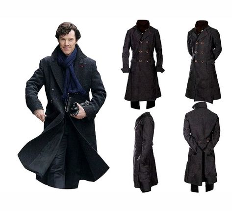 Benedict Cumberbatch. Sherlock Holmes coat Sherlock Coat Women, Sherlock Holmes Coat, Sherlock Holmes Fashion, Sherlock Outfit Women, Sherlock Holmes Clothes, Sherlock Holmes Outfit Women, Sherlock Holmes Aesthetic Outfit, Sherlock Holmes Outfit, Sherlock Inspired Outfits