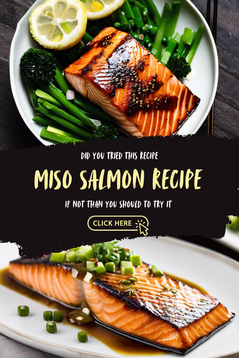 Experience the umami-rich flavors of the Miso Salmon recipe, where tender salmon fillets are marinated in a savory miso glaze and baked to perfection. This dish combines the depth of miso with a hint of sweetness and a touch of citrus, creating a delightful and nutritious meal that’s both simple and sophisticated. Whether you’re looking for a quick weeknight dinner or a special occasion meal, this recipe is sure to impress. Salmon Miso Glaze, Miso Glaze Recipe, Miso Salmon Recipe, Rice And Veggies, Miso Salmon, Miso Glaze, Recipes For Cakes, Marinated Salmon, Cheesecake Lovers