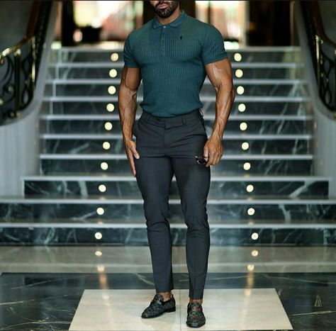 Formal Trousers Outfit, Polo Tshirt Men Outfit Formal, Men Semi Formal, Polo Tshirt Men Outfit, Polo Tshirt Men, Men Formal Outfit, Golf Tshirt, Polo Tshirts, Trousers Outfit