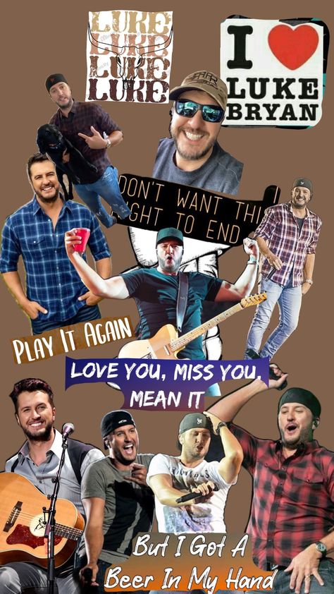 I love Luke Bryan and all of his songs #lukebryan #countrylife #cowboy Luck Bryan, Luke Bryan Wallpaper, Luke Bryan Funny, Luke Bryan Songs, Ur Mum, Luke Luke, Best Country Singers, Country Singer, Luke Bryan