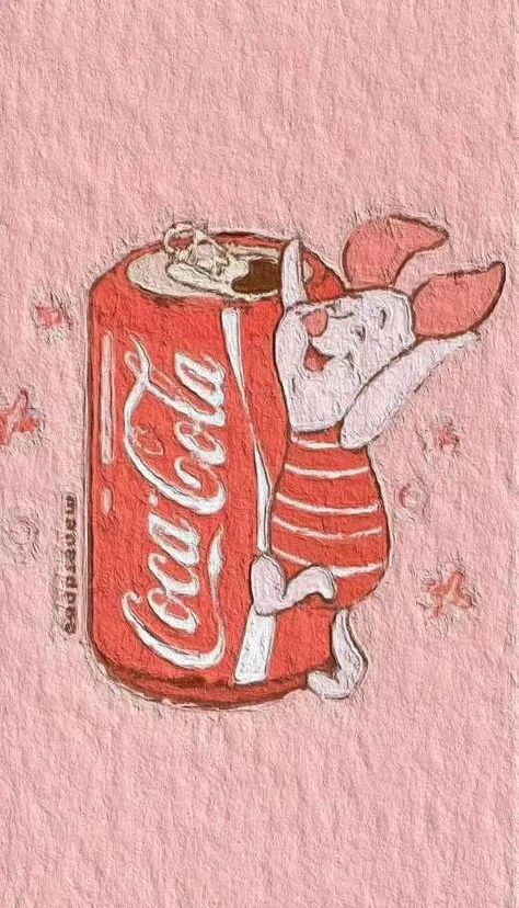 Pooh Wallpaper, Cute Easy Animal Drawings, Printable Wall Collage, Aesthetic Landscape, Easy Animal Drawings, Coke Cola, Kawaii Illustration, Wallpaper Photos, Cartoon Wallpaper Iphone