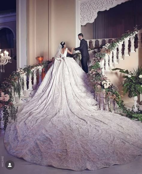 Elegant Wedding Dress Long Train, Labyrinth Dress, Cathedral Wedding Dress, Gaun Abad Pertengahan, Gorgeous Wedding Dress, Wonderland Wedding, Princess Wedding Dresses, Fabulous Dresses, Best Wedding Dresses