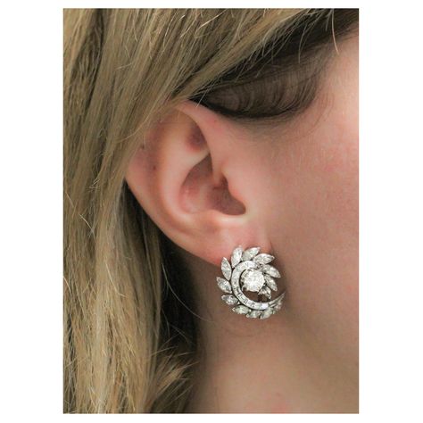 Pinwheel Design, Earring Jacket, Ear Tops, Jacket Designs, Real Diamond Earrings, White Diamond Earrings, Bridal Jewellery Design, Diamond Necklace Designs, Diamond Rings Design