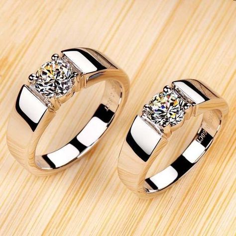 Wedding Rings Male, Rings Male, Couple Rings Gold, Male Ring, Couples Rings, Couple Ring Design, Rose Gold Halo Engagement Ring, Black Onyx Engagement Ring, Engagement Rings Couple