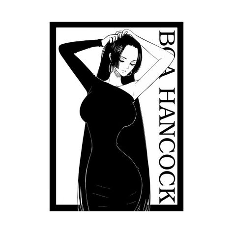 Boa Hancock Casual Outfit, Hancock One Piece, One Piece Fashion, Luffy And Hancock, One Piece Logo, Type Tattoo, One Piece Tattoos, Black And White T Shirts, One Piece Drawing