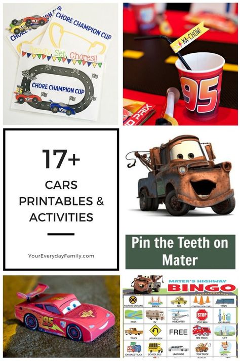 Disney Cars Printables and Activites. Celebrate the release of "Cars 3" with these fun printables! Disney Cars Birthday Party Ideas, Cars Birthday Party Ideas, Disney Cars Birthday Party, Diy Movie Night, Cars Birthday Party Decorations, Cars Birthday Party, Car Activities, Disney Cars Birthday, Cars Birthday Party Disney