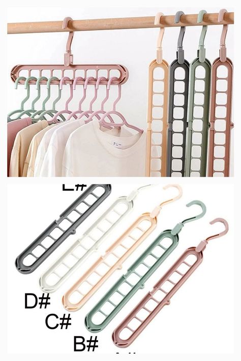 Plastic Clothes Hangers, Folding Hanger, Wardrobe Space, Space Saving Hangers, Hanger Storage, Plastic Hangers, Clothes Drying Racks, Clothes Hangers, Hanger Rack