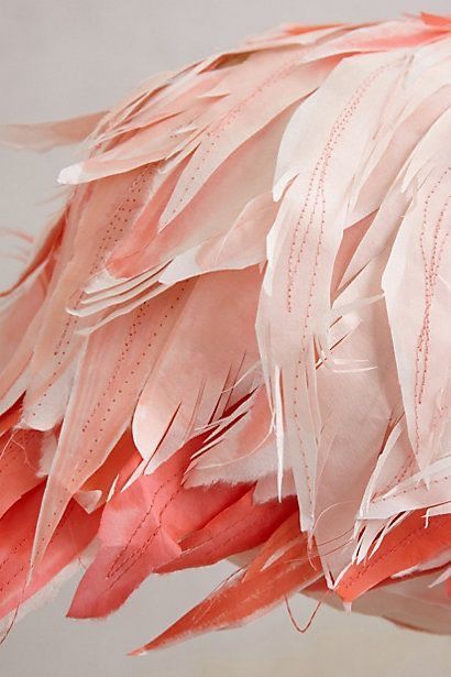 Raven Cloak, Paper Flamingo, Flamingo Projects, Stitched Paper, Flamingo Costume, Fabric Feathers, Fiesta Tropical, Mixed Media Crafts, Paper Mache Art