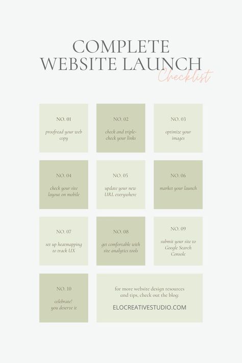 Launch Plan Template, Website Checklist Web Design, Brand Launch Checklist, Website Launch Checklist, Web Design Process, Web Design Checklist, Weblayout Design, Web Designer Aesthetic, Checklist Design