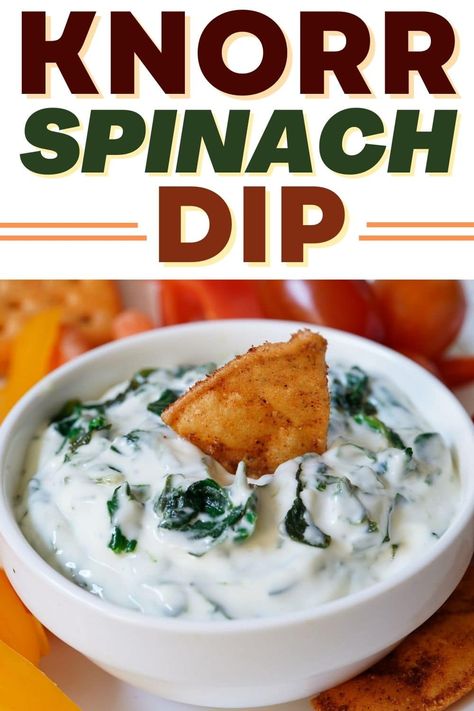 Knots Spinach Dip, Knot Spinach Dip, Spinish Dip Recipes, Spinish Dip, Veg Dip, Knorr Spinach Dip Recipe, Hot Spinach Dip Recipe, Knorr Spinach Dip, Best Spinach Dip