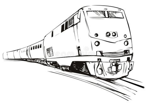 Speeding train sketch style. Vector art of a Speeding train sketch style , #Sponsored, #sketch, #train, #Speeding, #art, #Vector #ad Train Sketch, Train Coloring Pages, Train Drawing, Train Illustration, Removable Vinyl Wall Decals, Railroad Art, Train Art, Vinyl Decor, Sketch Style