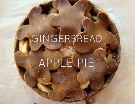 Gingerbread Pie, Gingerbread Crust, Gingerbread Apple, S'mores, Family Food, Baking Sweets, Fall Baking, Pie Dessert, Eat Dessert