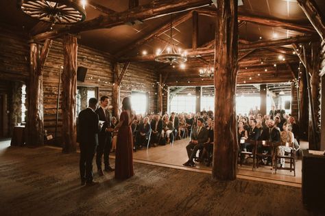 Indoor Cabin Wedding, Presidio Wedding, Log Cabin Wedding, Story Wedding, Romantic Wedding Venue, Wedgewood Wedding, Cabin Wedding, Bistro Lights, Lottery Winner