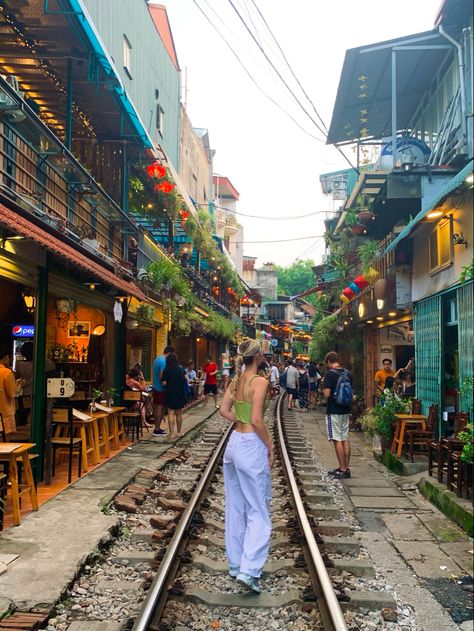 Train Street Hanoi
Train tracks
Vietnam Vietnam Pictures Beautiful, Travelling Aesthetic Thailand, Travel Asia Places, Traveling Southeast Asia, Hanoi Instagram Spots, Gap Year Aesthetic Asia, Travel Vietnam Aesthetic, Travel Southeast Asia, Gap Year Aesthetic Thailand