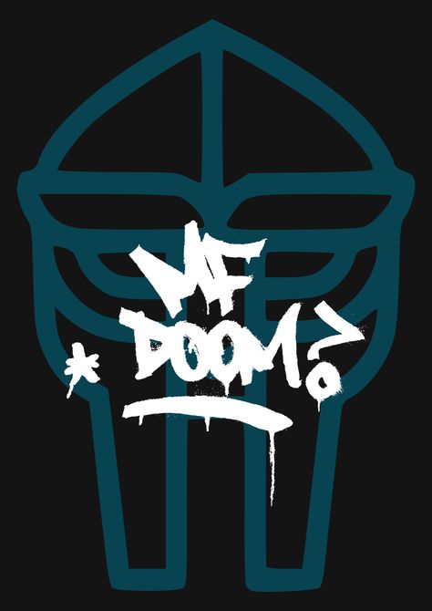 MF DOOM graffiti Mf Doom Graffiti Tag, Mf Doom Painting Easy, Mf Doom Drawing Easy, Mf Doom Mask Drawing, Mf Doom Graffiti, Mf Doom Logo, Doom Graffiti, Illest Villain, Mf Doom Art