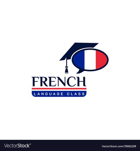 France Language, France Logo, French Logo Design, Teacher Logo, Language Logo, French Logo, Language Exchange, Language Centers, France Flag