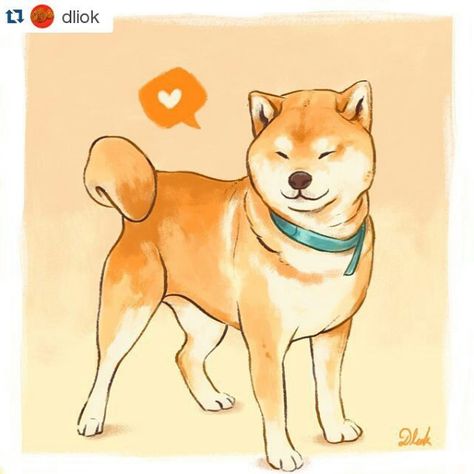 Shiba Inu or Shibe / Doge Cartoons. Beautiful artwork! Akita Dog, Shiba Inu Dog, 강아지 그림, Anime Animals, Kawaii Animals, Dog Illustration, Chiba, Dog Drawing, Cartoon Dog