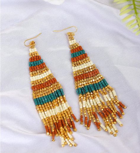 Bohemian earrings diy