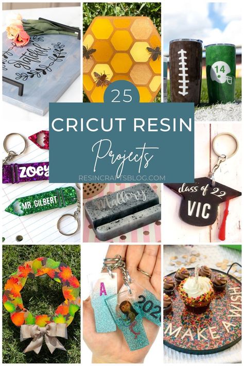 Diy Resin Molds Ideas, Epoxy Resin Crafts To Sell, Cricut Epoxy Projects, Resin And Vinyl Crafts, Resin Cricut Crafts, Resin Casting Ideas, Diy Resin Gift Ideas, Diy Resin Magnets, Resin Crafts Ideas Inspiration