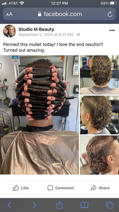 Mullet With Perm, Boys Permed Hair, Boys Perms Hair, Permed Mullet Boys, Permed Mullet Men, Perms For Short Hair Boys, Loose Perm Mullet, Boys Perm, Mullet Boys Haircut