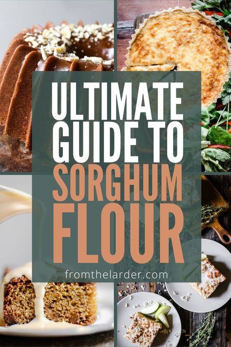 Sorghum flour is a versatile alternative flour which is naturally gluten-free. Its mild flavour works well in many sweet and savoury recipes in everything from flaky pastry to vanilla cake. Once you discover all this flour can do it will become an indispensable ingredient in your baking. #sorghum #glutenfree #flour #baking Sorghum Recipes, Baking Guide, Gluten Free Info, Gluten Free Flour Mix, Sorghum Flour, Flour Alternatives, Gluten Free Flour Blend, Savoury Recipes, Homemade Gluten Free