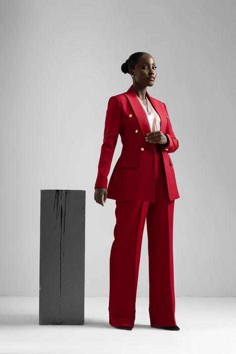 Discover fashion specially made for the phenomenal woman. Blazer Set Outfit, Outfit Ideas University, Graduation Outfit Ideas University, Fuschia Pink Dress, Red Skirt Outfits, Graduation Suit, Red Shoes Outfit, Graduation Outfit Ideas, Mocha Dress