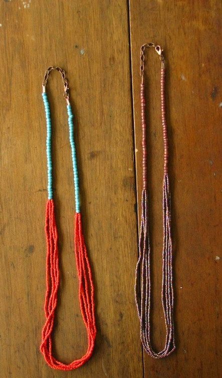 Multi Strand Beaded Necklace, Diy Collier, Long Beaded Necklace, Seed Bead Necklace, Jewelry To Make, Bead Stringing, Diy Schmuck, Bead Jewellery, Bijoux Diy