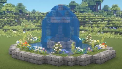 10 best Minecraft garden designs to build in 2022 Floral Minecraft Builds, Fun Builds In Minecraft, Minecraft Garden Design, Minecraft Flower Garden, Garden Minecraft, Minecraft Fountain, Minecraft Garden, Garden Archway, Garden Rock Border