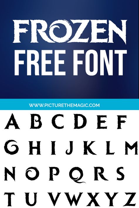 Download the best free Frozen font! You'll love this Frozen 2 font so much you'll never want to "let it go" #frozen #frozen2 #typography #cricut Frozen Font Alphabet, Cricut Frozen Birthday, Frozen Svg Free Cricut, Frozen Cricut Projects Birthday, Frozen Cricut Projects, Frozen Svg Free, Frozen Cricut, Frozen Fonts, Silhouettes Disney