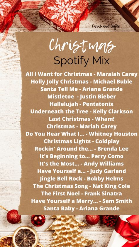 Christmas Spotify Playlist, Christmas Music Playlist, Christmas Songs Playlist, Michael Buble Christmas, Christmas Checklist, Christmas Playlist, Christmas Bucket List, Party Playlist, Christmas Bucket