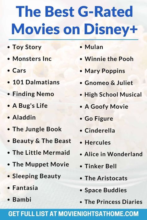 If you're looking for kid-friendly movies, this list of 50 Best G-Rated Movies on Disney Plus right now are perfect to watch together! #disneyplus #disneymovies #disney Movies On Disney Plus, Kid Friendly Movies, Summer Movie Night, The Muppet Movie, Third Grade Resources, Disney Animated Movies, Summer Movie, Movies Disney, Be With You Movie