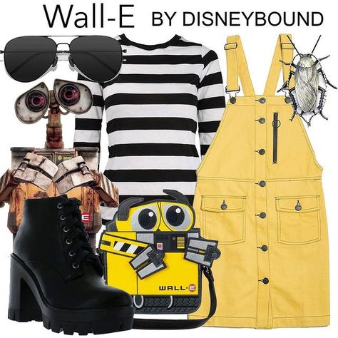 Disney Lovers! (@noamlevi2222) • Instagram photos and videos Wall E Inspired Outfit, Wall E Disneybound, Walle Disneybound, Character Bounding, Wall E Disney, Wall E Costume, Sleeve Boots, Disneybound Ideas, Didney Worl