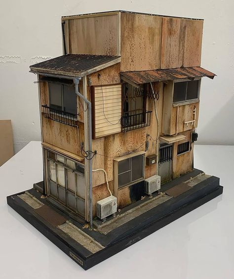 Tokyo Buildings, Miniature Models, Colossal Art, Visual Culture, Tiny Things, Miniature House, Miniature Model, City Living, Environment Concept Art