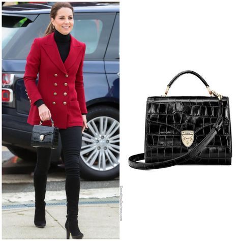 Kate Middleton's Favorite Croc Handbag is Now on Sale - Dress Like A Duchess Kate Middleton Handbags, Kate Middleton Bags, Family Bag, Holiday Handbag, Heart Clutch, Families Hands, Statement Handbag, Museum Gift, Embossed Bag