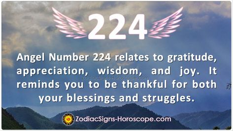 Angel Number 224 Meaning: Be Thankful | 224 Angel Number 224 Angel Number Meaning, 224 Tattoo Meaning, 224 Angel Number, 224 Meaning, Angel Number 666, 555 Angel Numbers, Angel Number 888, Numerology Numbers, Angel Number Meanings