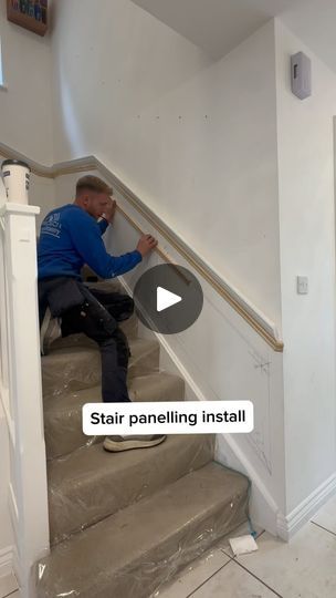 12K views · 792 reactions | STAIR PANELLING INSTALL 
#stair #panel #installation #home #improvement #interior #hall #stairs #homedecoration #wall #instagood #instadaily #foryou #for #fyp #foryoupage #foryourpage | Precision Joinery & Carpentry | Sonny Fodera · Somedays (MK Dub) Stair Panelling, Walls Panels, Accent Wall Panels, Stair Paneling, Hall Stairs, Accent Walls, Carpentry, Joinery, Wall Paneling