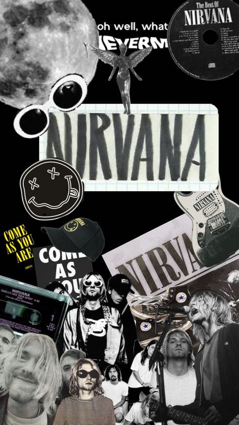 Grunge Wallpapers, Nirvana Wallpaper, Nirvana Art, Nirvana Poster, Nirvana Nevermind, Punk Wallpaper, Nirvana Band, Cute Backgrounds For Iphone, Justice League Dark