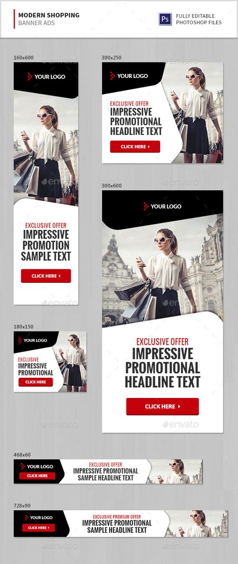 Modern Shopping Banner Ads Template PSD. Download here: http://graphicriver.net/item/modern-shopping-banner-ads/15941601?ref=ksioks Web Ad Design, 2023 Banner Design, Shopping Banner, Ads Banner Design, Cover Header, Google Banner Ads, Adwords Banner, Google Banner, Ads Template