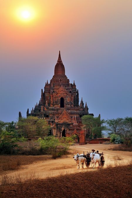 Old Bagan at dusk Photo by Ly Hoang Long -- National Geographic Your Shot Bagan Temples, Shwedagon Pagoda, Bagan Myanmar, Myanmar Art, Myanmar Travel, Shot Photo, Bagan, Mandalay, Famous Places