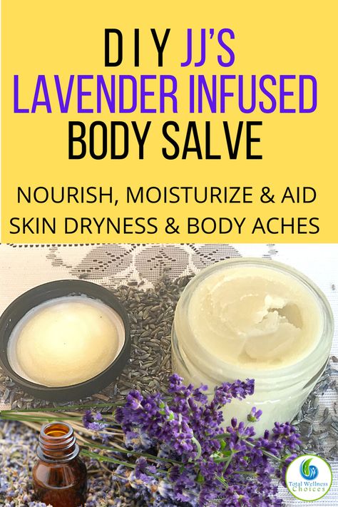 How to Make an Easy Homemade Lavender infused Body Salve Lavender Salve Benefits, Infused Lavender Oil, Lavender Infused Coconut Oil, Sleep Salve Recipe, Lavender Salve Recipe, Rosemary Salve, Oils For Ear Ache, Diy Salve, Infused Oil Recipes