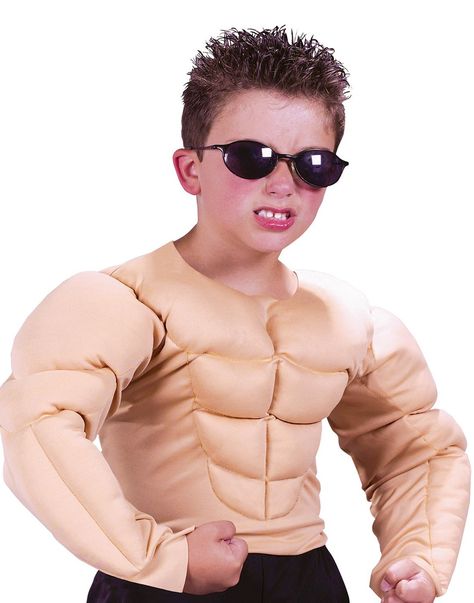 Muscle Man Shirt Child  Large 1214 ** You could figure out even more information at the link of the photo. (This is an affiliate link). #childrencostumes Muscle Shirt