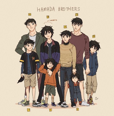 Baymax Drawing, Big Hero 6 Tadashi, Hero 6 Movie, Tadashi Hamada, Hiro Big Hero 6, Hiro Hamada, Cute Disney Drawings, Hero Poster, Disney Collage