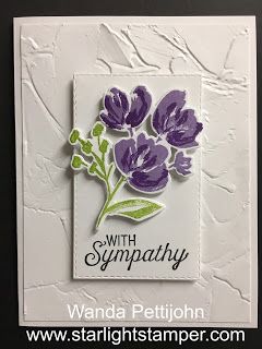 Sympathy Cards Handmade Simple Classy, Stamping Up Sympathy Cards, Stampin Up Sympathy Cards Simple, Sympathy Cards Handmade Simple, Sympathy Card Sayings, Stampin Up Sympathy Cards, Artistically Inked, Cards Sympathy, Tulips Card