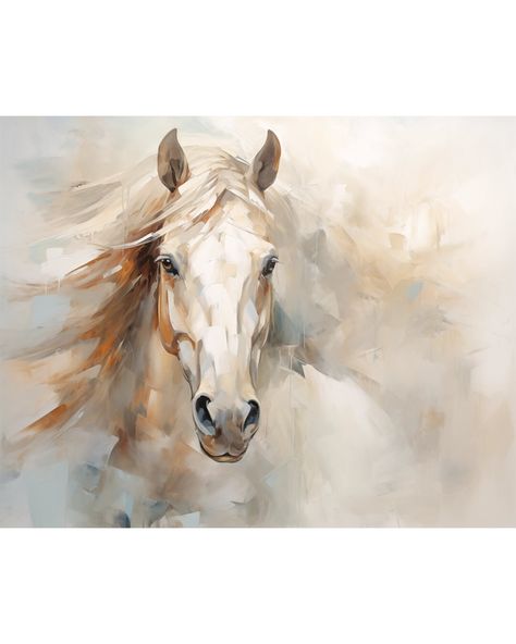 Digital Painting of white mare in the snow, great Christmas gift!!  Does not come with frame, that's only for demonstration  Sizes Available are 8x10" or 16x20" Colorful Abstract Horse Painting, Easy Horse Painting, White Horses Painting, Country Western Home Decor, Country Western Home, White Horse Art, Equine Art Paintings, Western Art Paintings, Horse Art Ideas