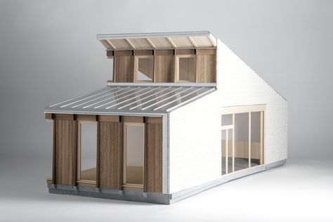 Zinc Roof, Architecture Artists, Co Housing, Wooden Architecture, Youth Center, Architecture Sketchbook, Wood Architecture, Arch Model, Architecture Model House