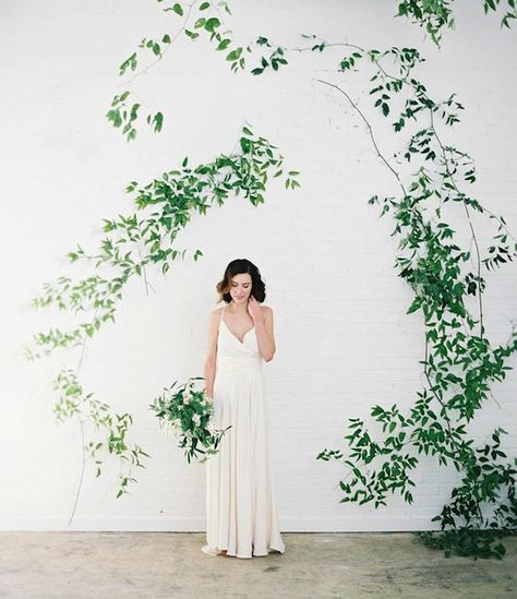 Wild Vine Arbor DIY from www.oncewed.com Wedding Ceremony Ideas, Wedding Ceremony Backdrop, Eco Friendly Wedding, Diy Wedding Flowers, Ceremony Backdrop, Botanical Wedding, Wedding Advice, Greenery Wedding, Ceremony Decorations