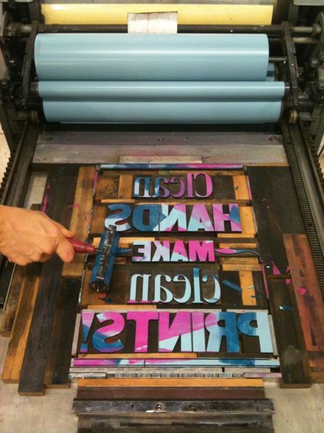 Amazing printing is done during the letterpress workshops in The Ampersand Museum. Letter Press Printing, Letterpress Studio, Letterpress Type, Letterpress Design, Letterpress Stationery, Typography Love, Publication Design, Print Inspiration, Printing Press