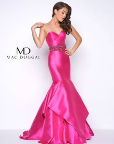 Magenta Prom Dress, Magenta Outfit, Mermaid Formal Gowns, Mac Duggal Prom, Hot Pink Prom Dress, Mac Duggal Dress, Sell Dresses, Mac Duggal Dresses, Prom Style